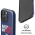 University of Arizona Wildcats Logo Split Blue iPhone 16 Pro Magsafe Impact Case